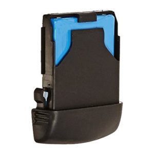 A close-up of a black and blue Nintendo DS game cartridge shown against a white background.