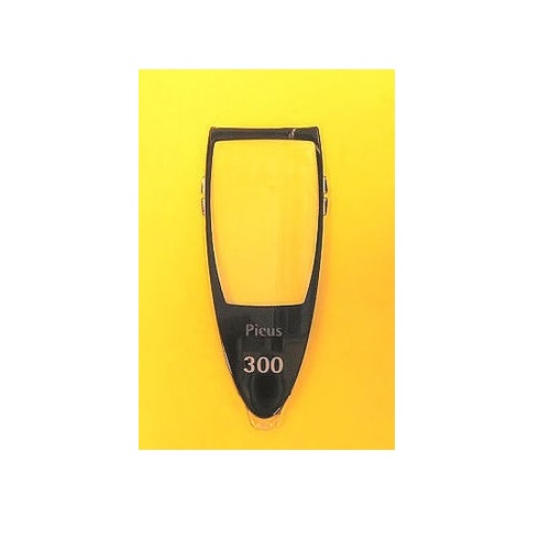 A black Picus NxT LCD Window, New Style, 300μL (Sartorius) is shown with a clear lens on a vibrant yellow background.