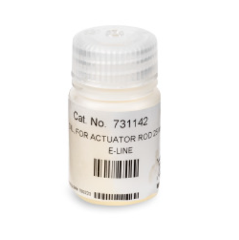 25mL small plastic bottle labeled Eline / Picus / Picus NxT / Picus 2, Oil for Actuator Rod (Sartorius)