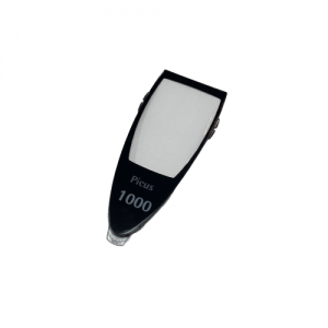 Black Picus / Picus NxT LCD Window, New Style, 1000μL (Sartorius) electronic device with rectangular display and clear tip, isolated on a white background.