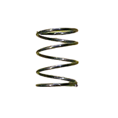 A Sartorius mLINE / Picus / Proline Plus Primary Spring, Single Channel, 5mL/10mL, stands upright on a white background, resembling a robust compression spring.