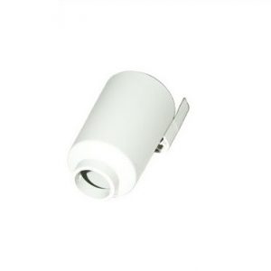 Research Pro Ejection Sleeve, Single Channel, 5000μL (Eppendorf) shown as a white cylindrical fixture with an adjustable mounting bracket against a plain white background.