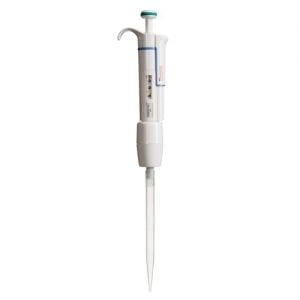 The Finnpipette F1 Single Channel, Variable Volume Pipette (0.2-2μL Micro, Thermo Scientific) is ideal for precise measurement and transfer of small liquid volumes in laboratories.