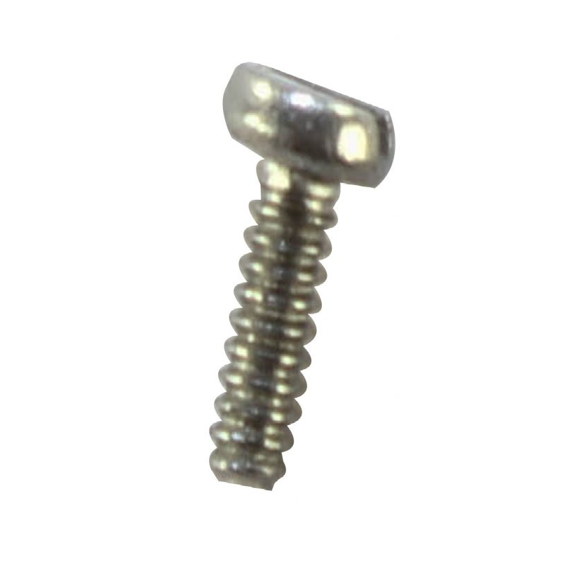 A close-up image of a single Labnet Manifold Top Screw for multichannel use, featuring a round head and coarse threads, isolated on a white background.