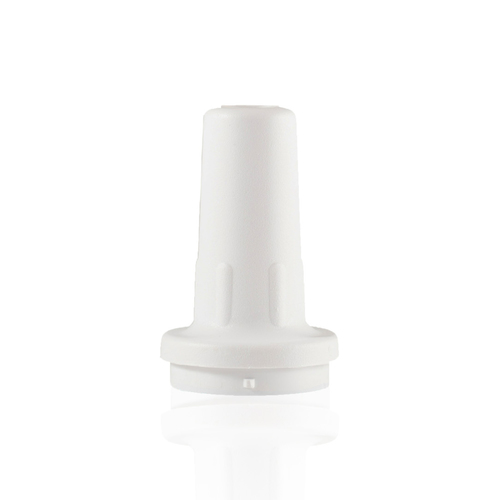 4-000-079-W A Drummond EZ Grip TC Nosepiece Elite, White (Drummond), featuring a white cylindrical design with a slightly flared base, is displayed upright on a white background.