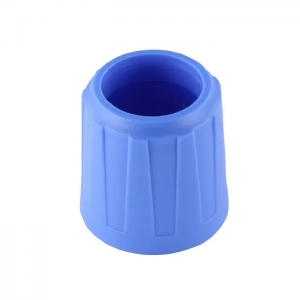 A blue plastic, ridged Labnet Shaft Nut (Single Channel, 2μL–1000μL, Newer) is shown from above against a white background, designed for use with Labnet single channel micropipettes.