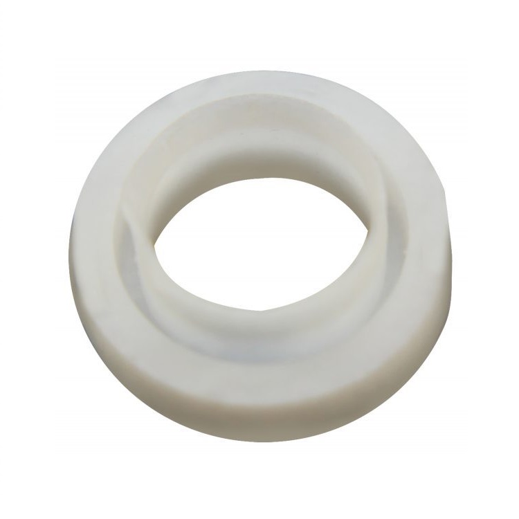 BT102191 White Transferpette Sealing Ring, Multichannel, 200μL (Older Version) by BrandTech, shown from above with a central hole. Designed for secure sealing and reliable performance with BrandTech multichannel pipettes.