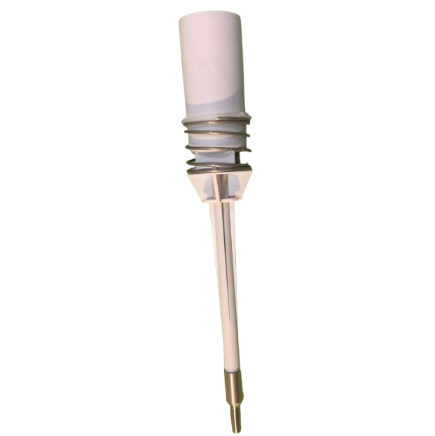 the BrandTech Transferpette Electronic Single Channel 10μL shaft with ejector spring.