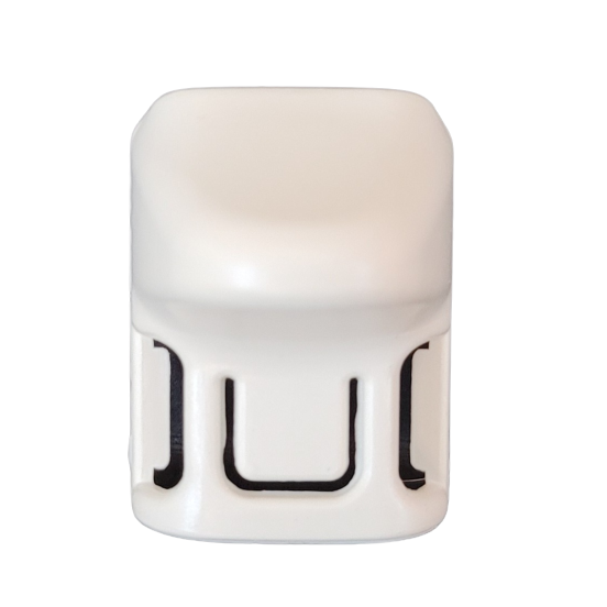 The Portable Pipet-Aid XL Sliding Hand Rest (Drummond) is a compact, white plastic device with rounded edges and black accents, shown on a white background.