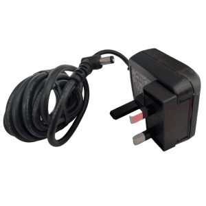 A Drummond Pipet-Aid Hood Mate 220V UK power supply with coiled cable and barrel connector, shown on a white background. Ideal for use with Pipet-Aid devices.