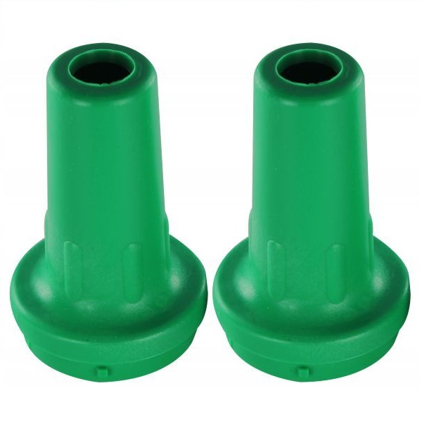 DR4_000_079_G-600x600 Two green Drummond EZ Grip TC Nosepieces (2pk) are placed side by side on a white background.