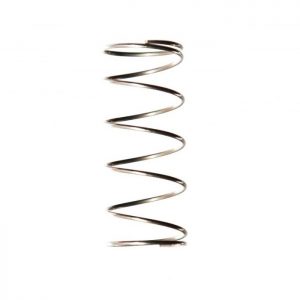 A Reference Piston Spring, Red, 500-2500μL (Eppendorf) stands upright on a white background.