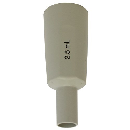 The Reference 2 Ejector Sleeve, Red, 2.5mL (Eppendorf) is a plastic adapter designed for accurate liquid handling in laboratory settings.