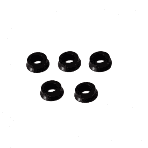 Five Eppendorf Easypet / Easypet 3 Seals for Filter Adapter (5 pcs) are displayed in two rows on a white background.