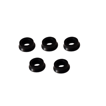 EP_4421602005_5 Five Eppendorf Easypet / Easypet 3 Seals for Filter Adapter (5 pcs) are displayed in two rows on a white background.