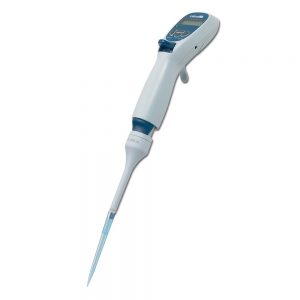 The Labnet Excel Electronic Pipette, Single Channel, 10μL with Universal Charger is ideal for accurate liquid measurement and transfer in the lab.