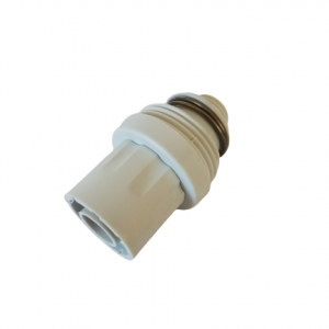 The Labnet Excel Shaft Nut / Piston Cover Assembly, 10μL, 20μL (Labnet), photographed against a plain white background, features precise engineering similar to a screw base socket adapter.