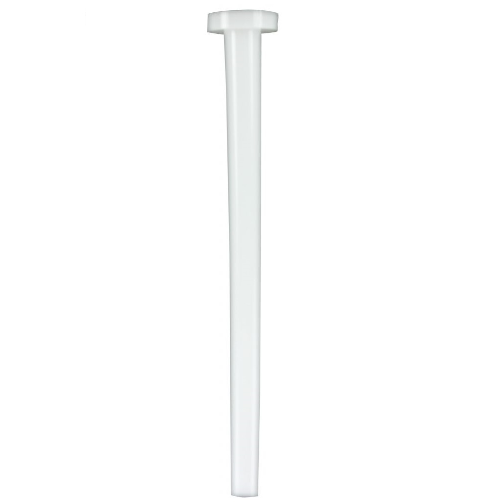 A Labnet Compression Bush, Single Channel, 10μL (Labnet), featuring a white plastic body with a flat circular head and tapered shape, is displayed against a plain background.