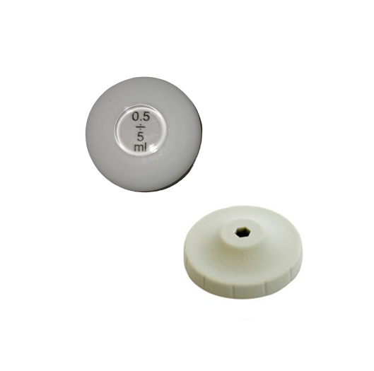 Discovery Comfort / Labmate Pro & Soft Pushbutton Assembly, White, Newer Version, 5000μL (0.5-5mL) (Labnet)