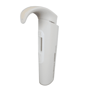 A Nichipet Premium Body (Handle), 2μL (Nichiryo), in white with a curved top and small display screen, photographed against a plain background.
