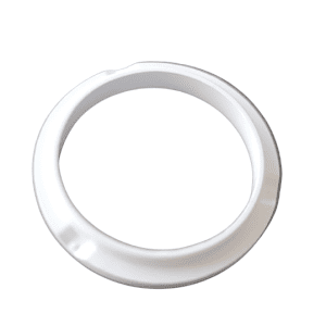A Nichiryo O-ring Retainer / First Spring Holder, 5000μL (Nichiryo), white and circular with a small notch on one side, shown on a white background.