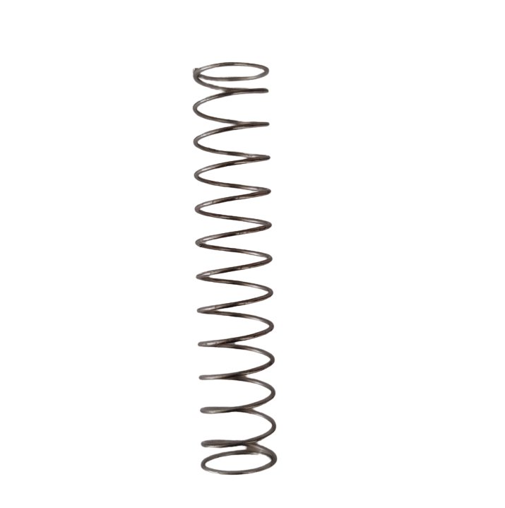NI 00-NX2-0200010 A Nichiryo / Oxford First Spring, 10μL (Nichiryo) metal coil compression spring stands vertically on a white background.