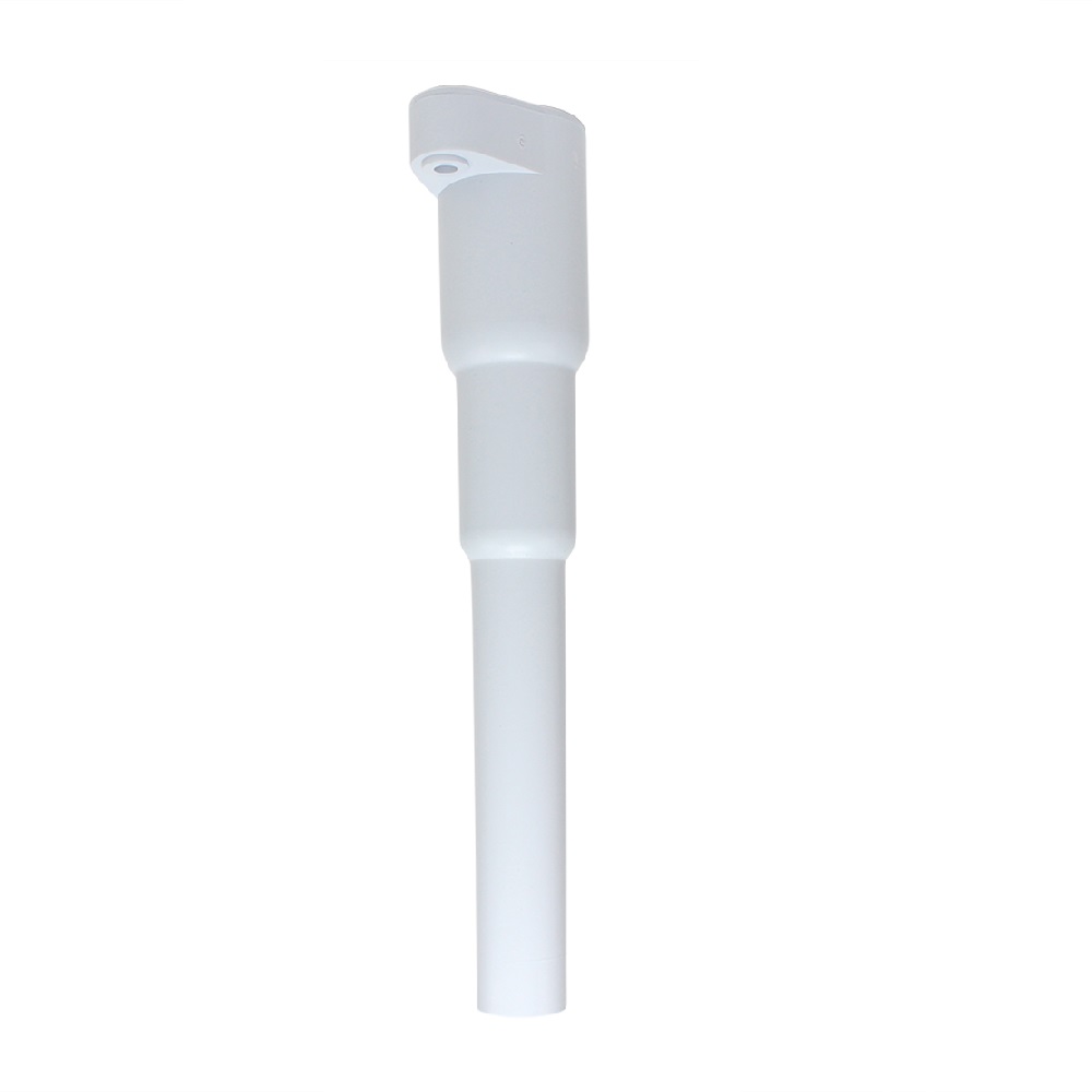 NI00_NP_0901000 The Nichipet Premium Tip Ejector Pipe, 1000μL (Nichiryo), is a white, cylindrical plastic tube featuring a slightly wider, angled top and a small circular opening near the top.