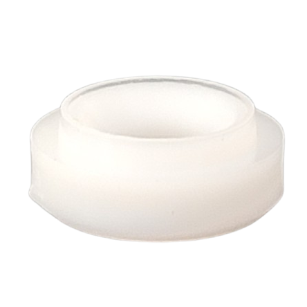 The Rainin Seal Retainer, 200μL (Rainin) is a white, round plastic ring with a flat base and raised edge, made for Rainin 200μL pipettes and shown against a plain light background.
