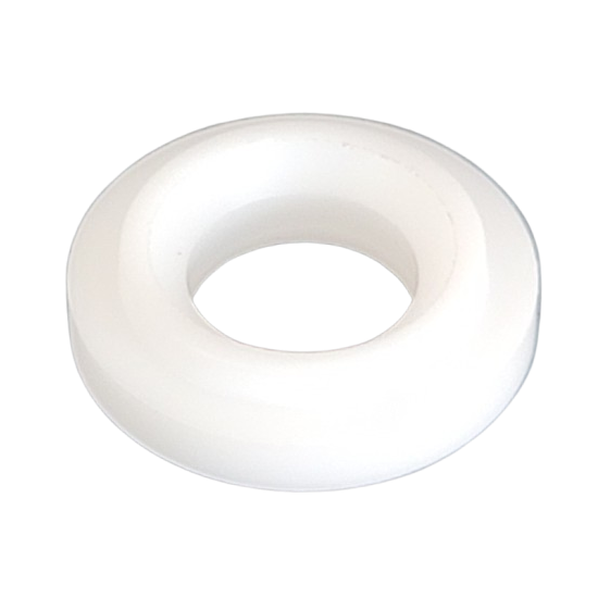 A white, circular Rainin Seal Retainer, 300μL (Rainin), with a central hole is shown at an angle on a light background.