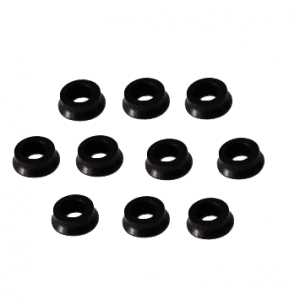 Ten Sartorius Piston Seals for Single Channel pipettes, 1000μL/1200μL, 10pcs, are arranged in a grid on a white background.