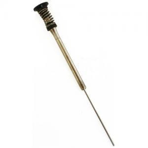 A metal soil sampler with a hollow handle, spring top, and pointed shaft—perfect for collecting samples for analysis with the Labnet Piston Assembly, Single Channel, 20μL - Older Version (Labnet).