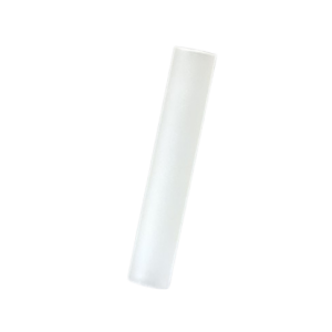 A Finnpipette / Fisherbrand O-ring Tube, Single Channel, 50μL (Thermo Scientific), transparent and empty, is placed diagonally on a plain white background.