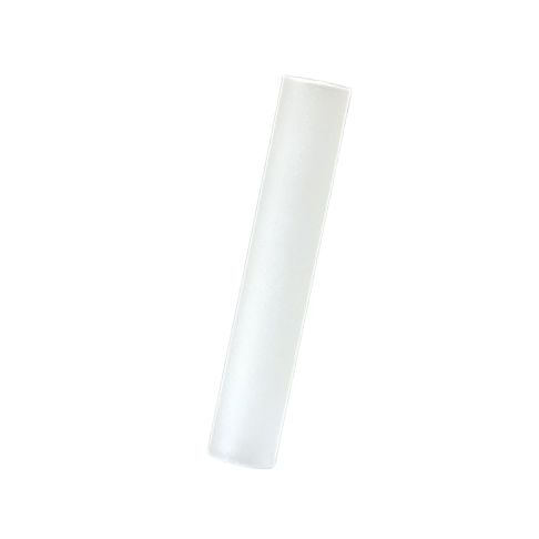 A Finnpipette / Fisherbrand O-ring Tube, Single Channel, 50μL (Thermo Scientific), transparent and empty, is placed diagonally on a plain white background.