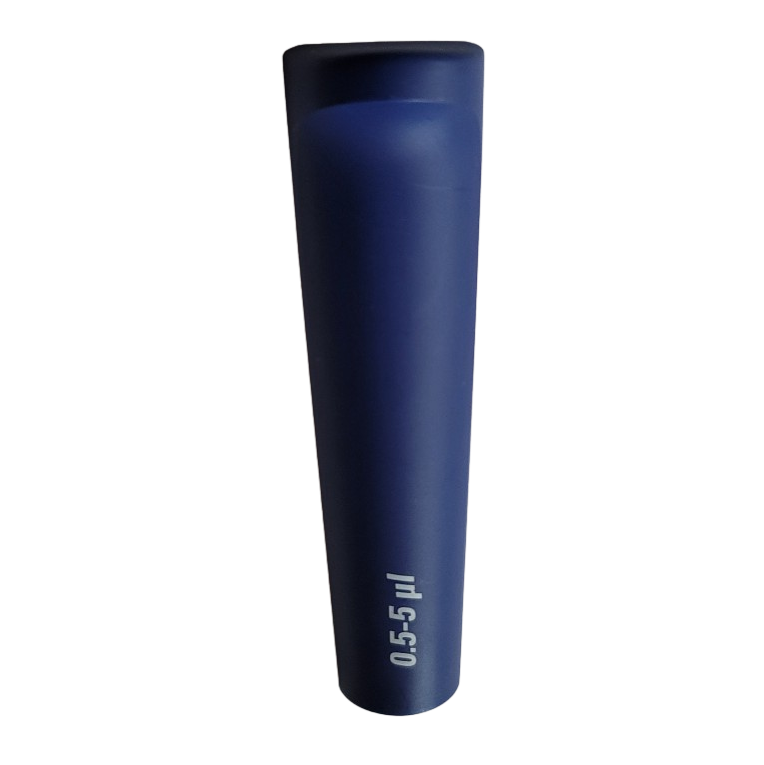 TS 1065682 A Fisherbrand Elite Single Channel Pipette, 5μL, with Tip Ejector Pusher (Thermo Scientific) is shown upright against a plain background.