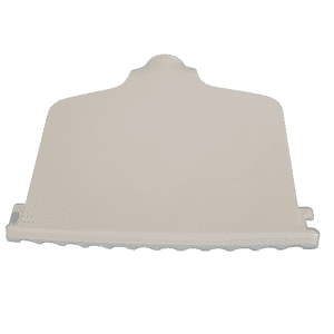 A white plastic paddle attachment with a flat, wavy-edged surface for kitchen appliances is as precise as the Fisherbrand Elite Ejector, 12-channel, All Volumes from Thermo Scientific.