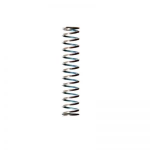 A single metal coil spring stands vertically on a white background, evoking the precision of the Finnpipette/Fisherbrand Dash Spring Single Channel (2μL, 3μL, 5μL, 10μL) by Thermo Scientific.