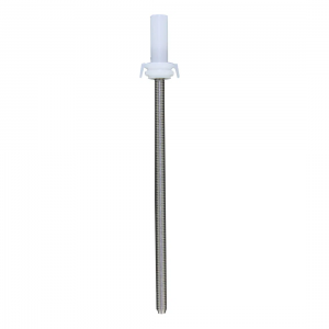 The eLINE Actuator Rod, Single Channel, 5mL (Sartorius), features a white plastic cap and top clips, shown vertically against a plain white background—ideal for precise single channel use.
