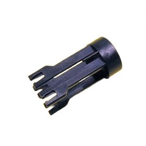 The Proline Plus Tacta Tip Ejector Bar Locking Piece, Multichannel (Sartorius), is designed for secure tip ejection and reliable locking in mLINE, Picus, Picus NxT, and Proline Plus pipettes.