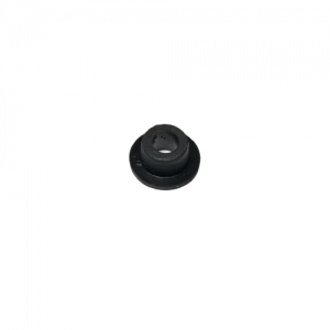 The Labnet Rubber Bush for Ejector Arbor, suitable for single channel and all volumes, is a small, round black rubber grommet with a central hole, shown isolated on a white background.
