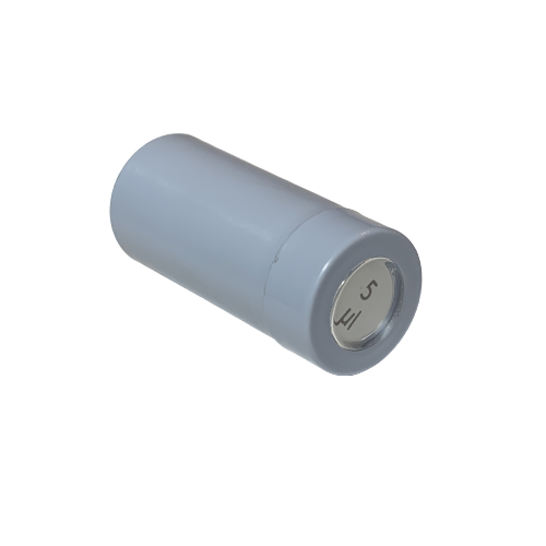 A cylindrical gray VWR EHP Signature Push Button Fixed Volume Pipette, 5μL (Labnet), with a visible circular 5μL label on one end, is set against a white background.