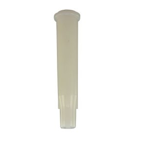 A translucent, cylindrical VWR UHP Compression Bush, Single Channel, 20μL (Labnet), with a slightly wider rounded top and flat bottom, stands vertically against a white background.