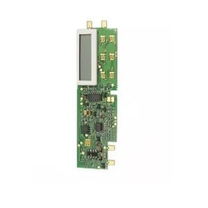 A green ePET Pico Board, Single & Multichannel, 10μL by Sartorius, featuring various components and a small rectangular LCD screen at the top, designed for precise applications.