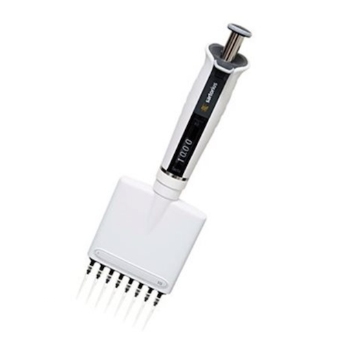 SA LH-729120 The Tacta Mechanical Multichannel Pipette, 8-ch, 0.5–10 μL (Sartorius) offers precise laboratory liquid handling with eight channels and adjustable volume for accurate pipetting.