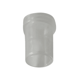 Clear plastic cylindrical Finnpipette Multistepper O-ring Cap, 250μL (Thermo Scientific), compatible with the Multistepper and shown against a white background.