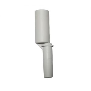 White plastic vacuum hose adapter with dual-sized cylindrical ends, compatible with Novus Cylinder/Tip Cone, Multichannel, 8 Channel, 1200μL (Thermo Scientific) devices.