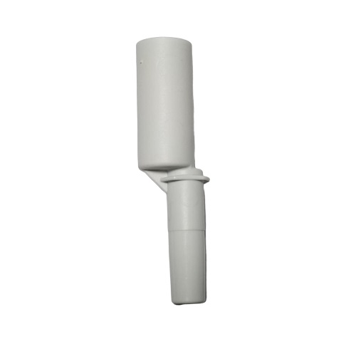 White plastic vacuum hose adapter with dual-sized cylindrical ends, compatible with Novus Cylinder/Tip Cone, Multichannel, 8 Channel, 1200μL (Thermo Scientific) devices.