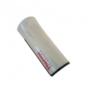 A white Thermo Scientific Finnpipette F1 ClipTip Tip Ejector Pusher Upper Part for all volumes is shown against a plain white background.