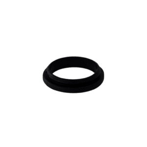 A black, circular Finnpipette F1 ClipTip Color Ring for Single Channel, Older Style, All Volumes (Thermo Scientific) is centered on a plain white background.