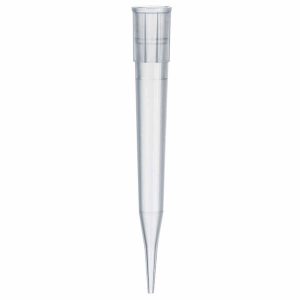 The Thermo Scientific Finntip 250 Universal Bulk pipette tips, yellow, 0.5-250μL, come in a pack of 1000 and are ideal for accurately transferring small liquid volumes in labs.