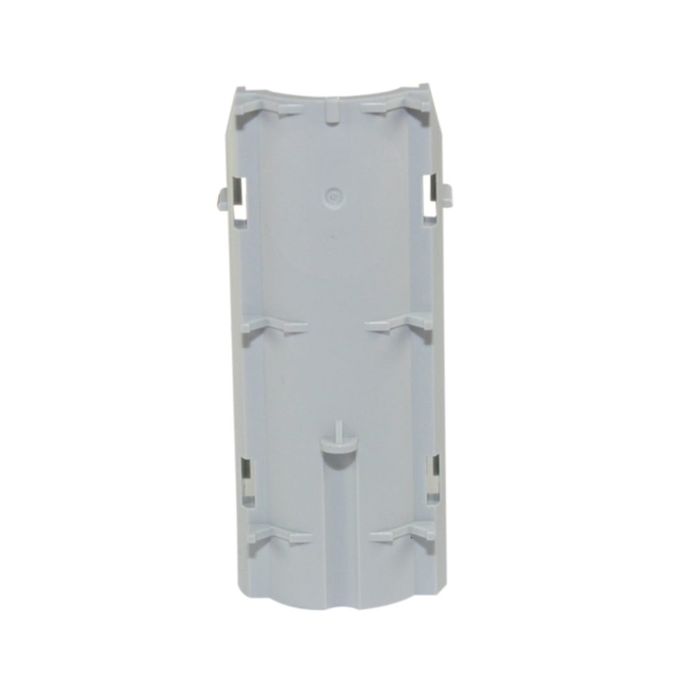 Rectangular, white plastic stream / Xstream Guide for Coupling (Eppendorf) featuring ridges and slots, shown against a plain white background.